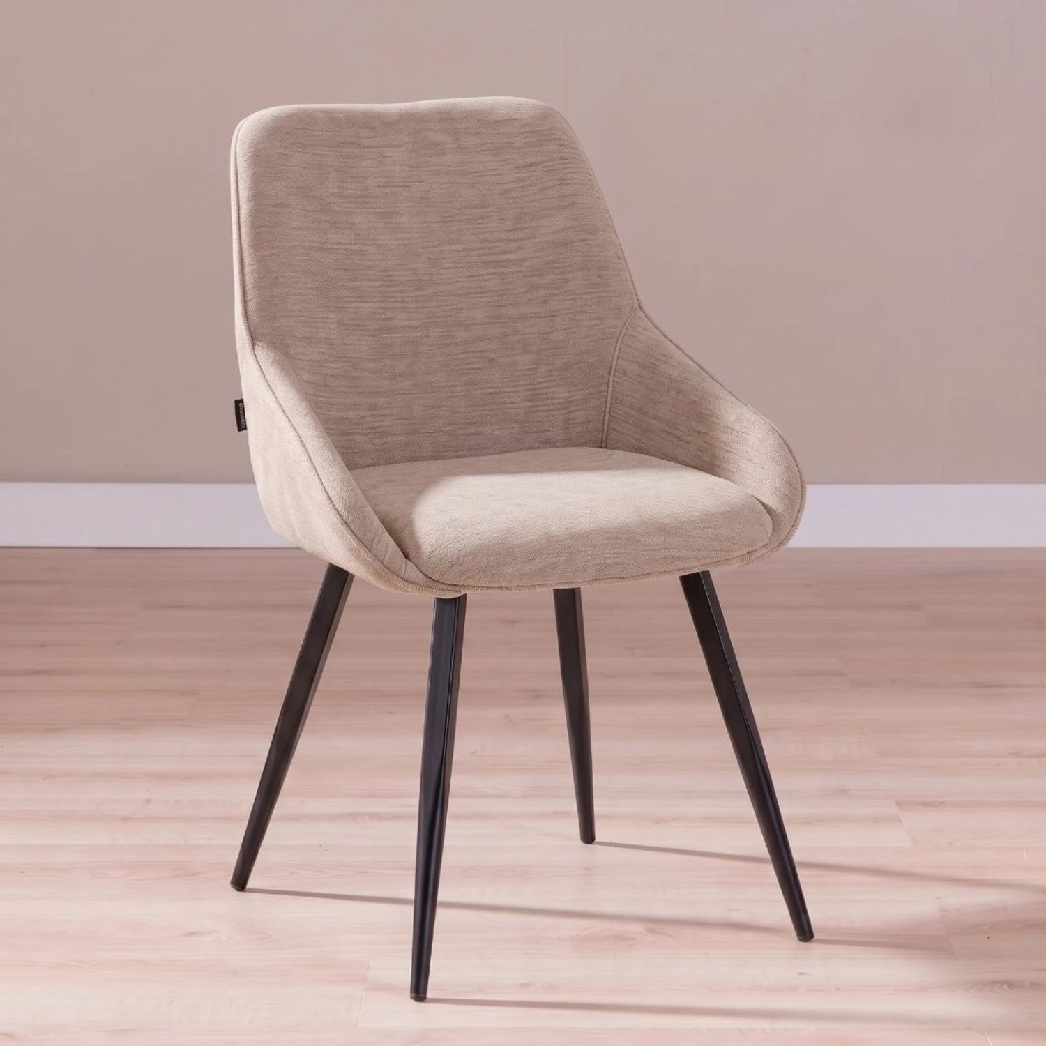 Bronx71 Eetkamerstoel Lynn velvet beige - stoel