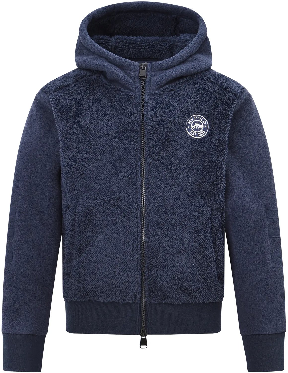 Kinder fleece met capuchon HV Polo Royce Blauw