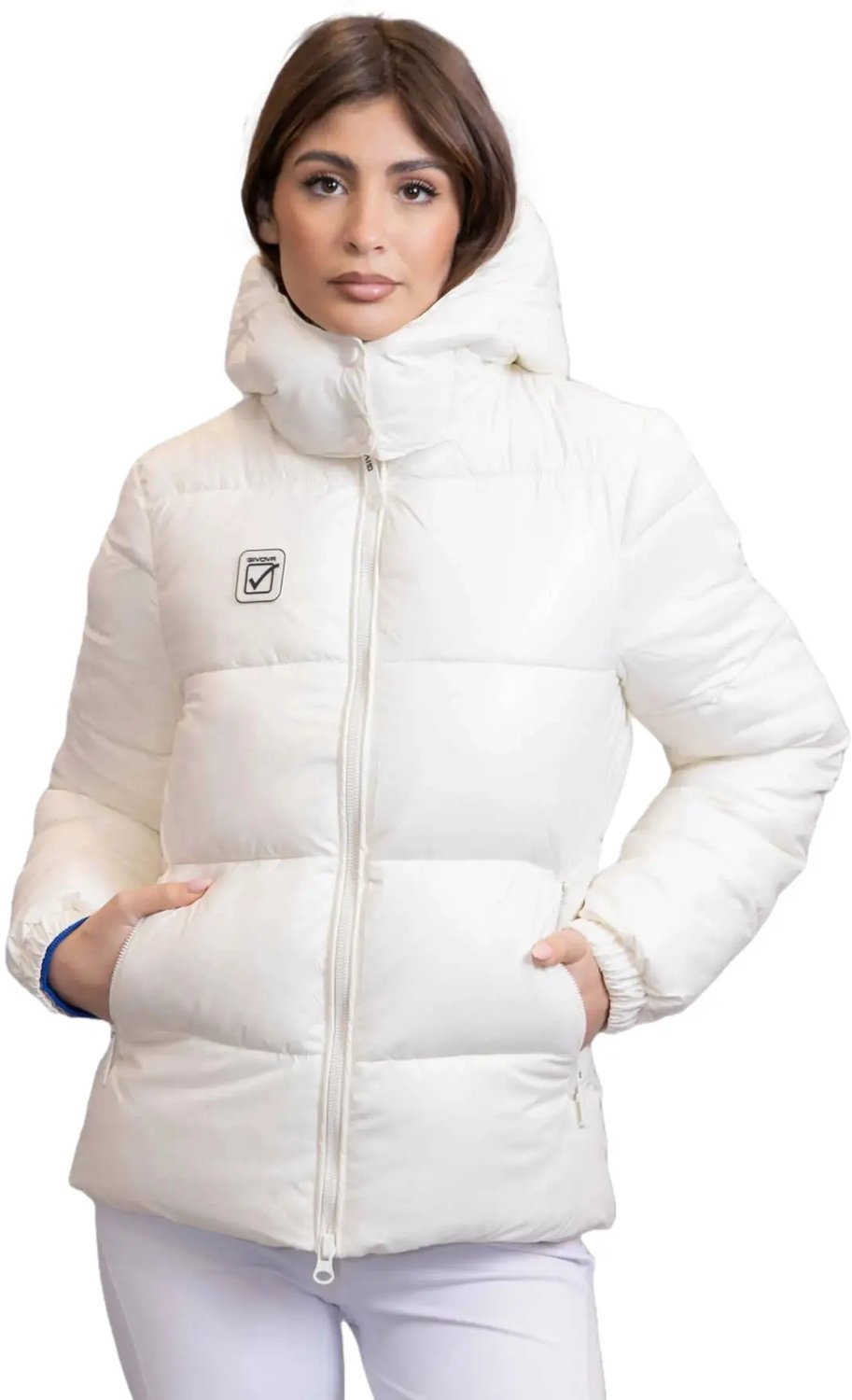 Damesjack met capuchon Givova Creme