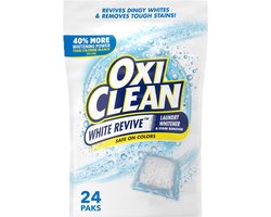 OxiClean White Revive Paks – Vlekverwijderaar voor witte was – Zonder chloor – 24 stuks