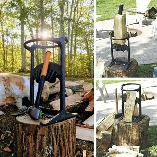 MazrekuHome® - Houtklover - Houtsplitter - Brandhout Splitter Te Besparen Arbeid - Draagbaar Hout Splitsen - Gereedschap Hout Splitter - Draagbare IJzer Splitsen Wig Buiten - Houtbreker — afbeelding 3