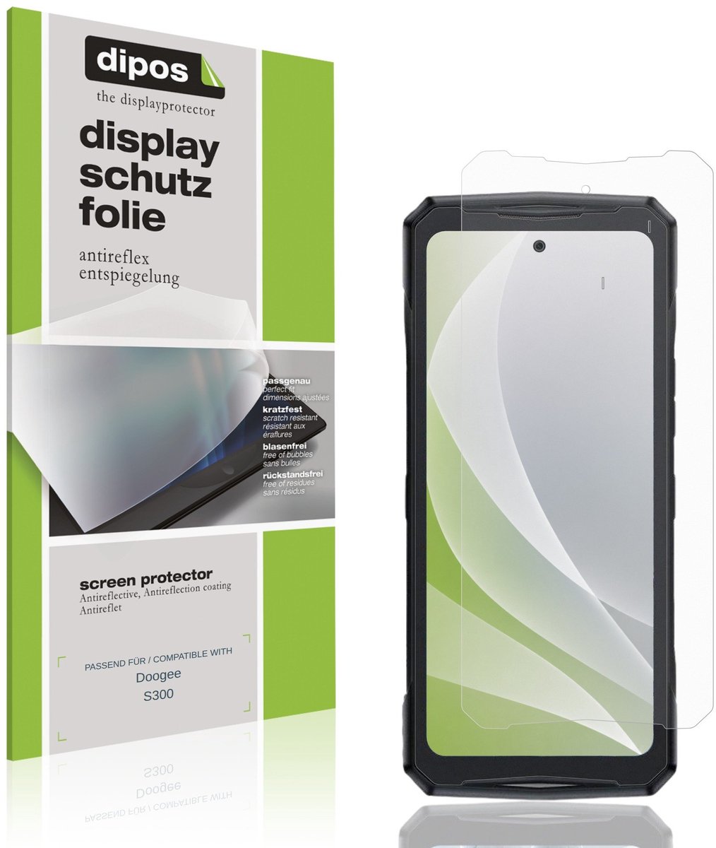 dipos – 4x Matte Beschermfolie geschikt voor Doogee S300 | Krasbestendige & antireflecterende Screenprotector Ultra-Thin