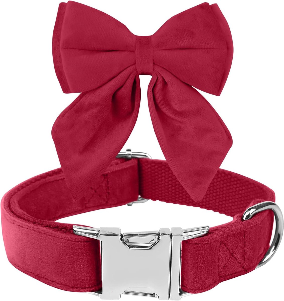 SnelShoppen - Hondenhalsband Vlinderdas Samtijn - Comfortabel, Duurzaam, Afneembaar en Verstelbaar - Perfect voor Feestjes, Bruiloften en Verjaardagen