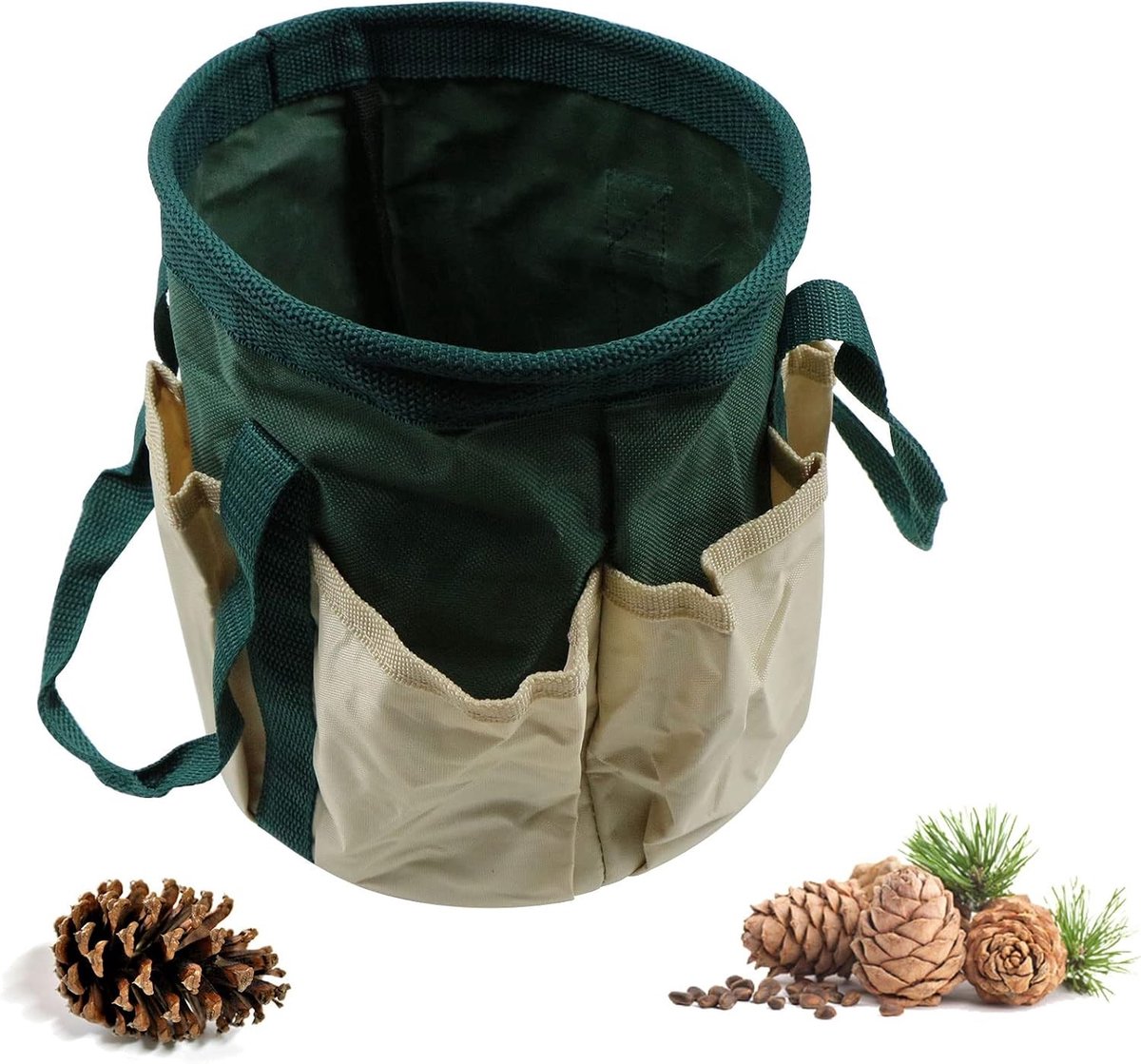Multifunctionele tuinzak met 6 opbergvakken van waterdicht Oxford doek, slijtvast en praktisch voor tuinwerkzaamheden
