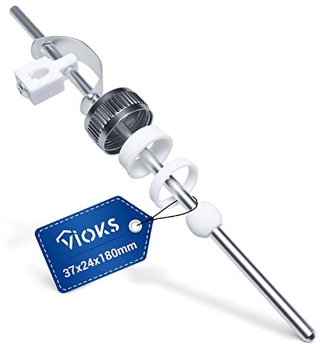 Trekstang voor afvoergarnituur - Ø 5 mm - Excentrische wastafelpijp - 180 mm horizontaal