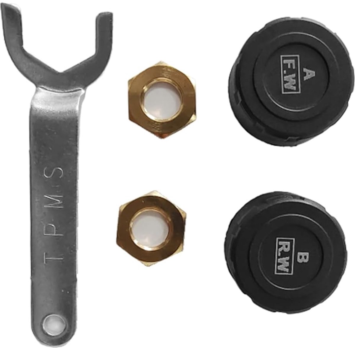 Motorcycle Tire Pressure Monitoring System - Draadloos - Inclusief 2 Externe TPMS Sensoren - Veilig en Betrouwbaar - ShopVlot