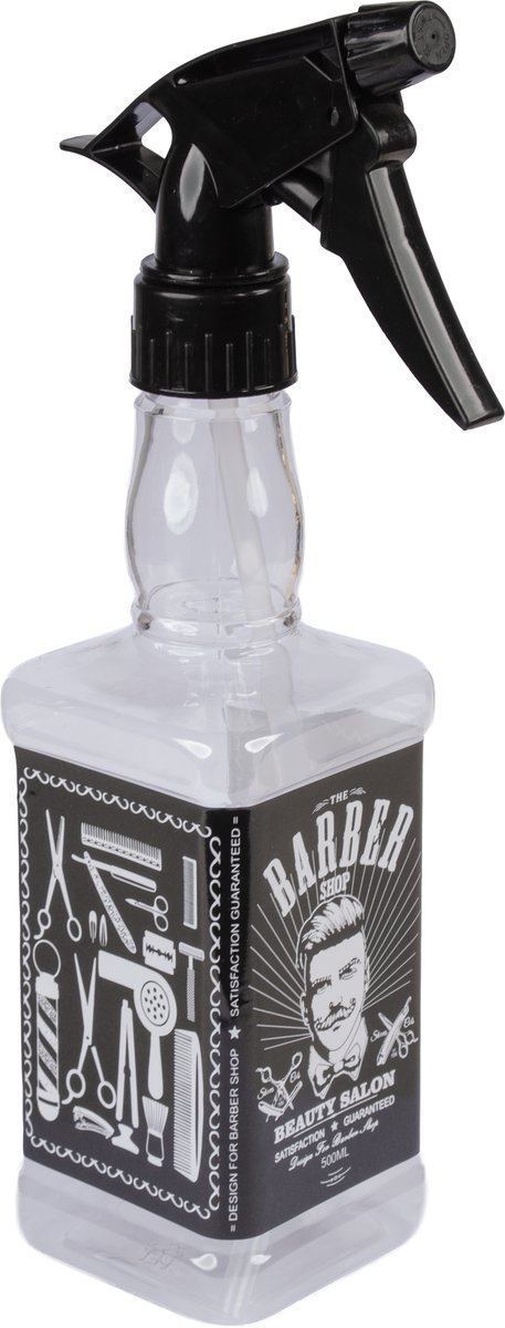 DKS Pro Barber Waterspuit Transparant 500ml - Kappers Sprayfles met Verstelbare Sproeikop