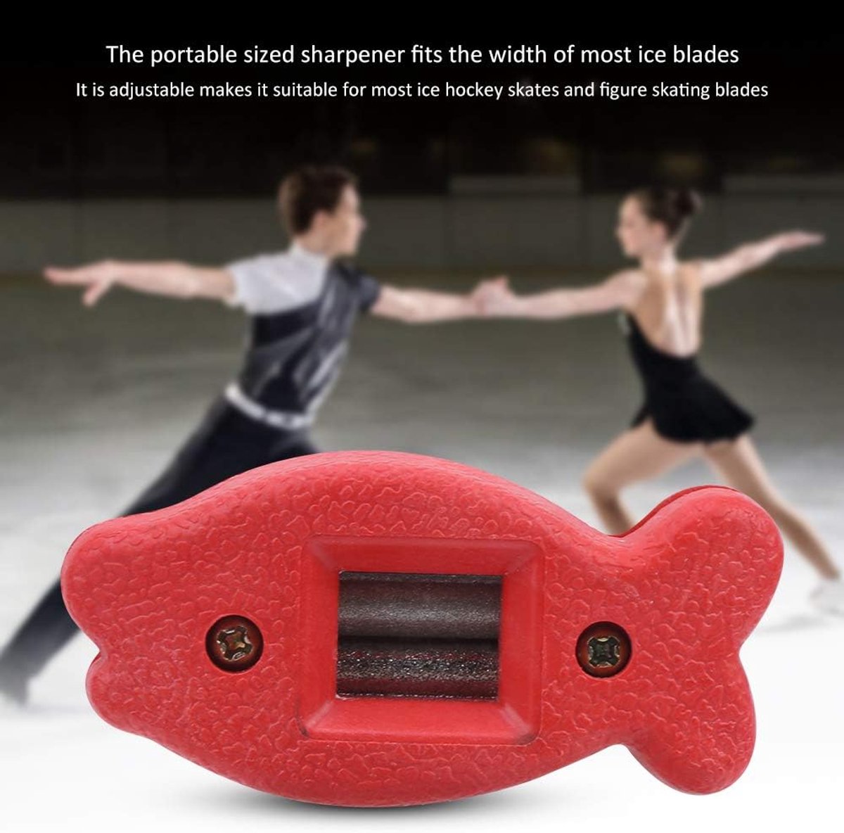 Dailygoods- Schaats Slijper - Slijpsteen - Scherpe Randen - Schaatsaccessoire - Gereedschap - Betrouwbare Kwaliteit - Schaatsenslijper