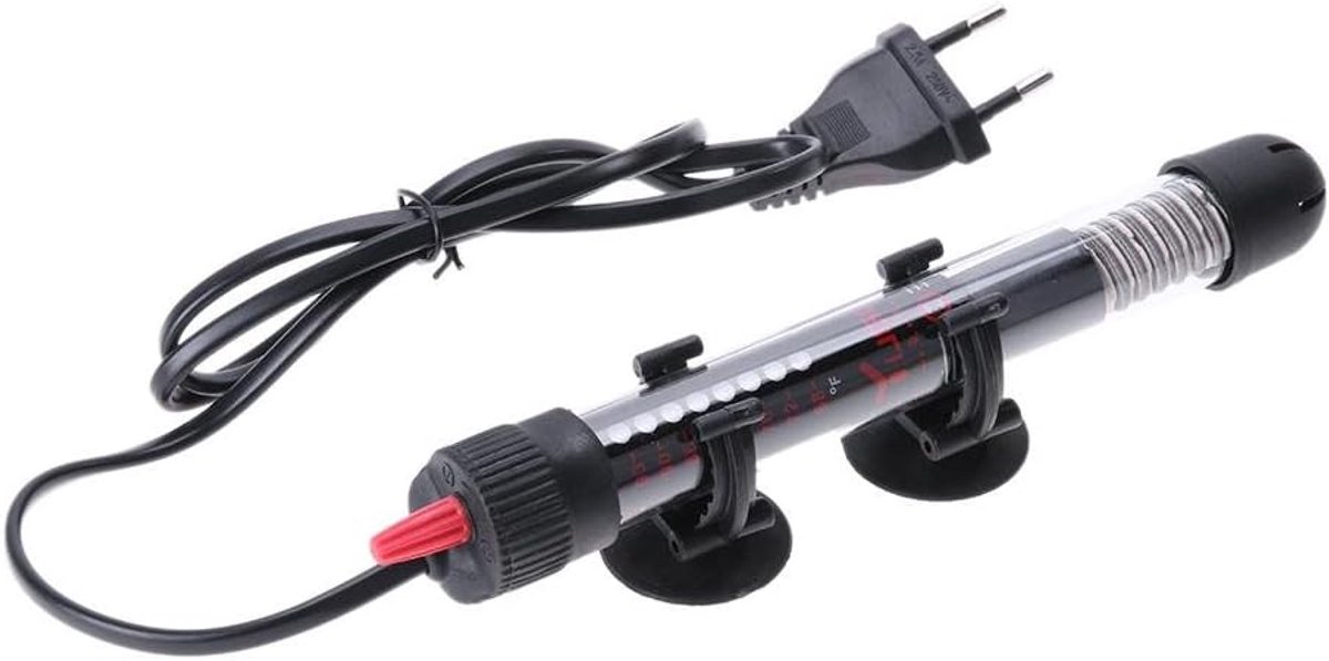 Alnicov Aquarium Heater 50W Heating Rod with Temperature Control and LED Temperature Display, Submersible Tropical Fish Tank Heating for BettaTurtles