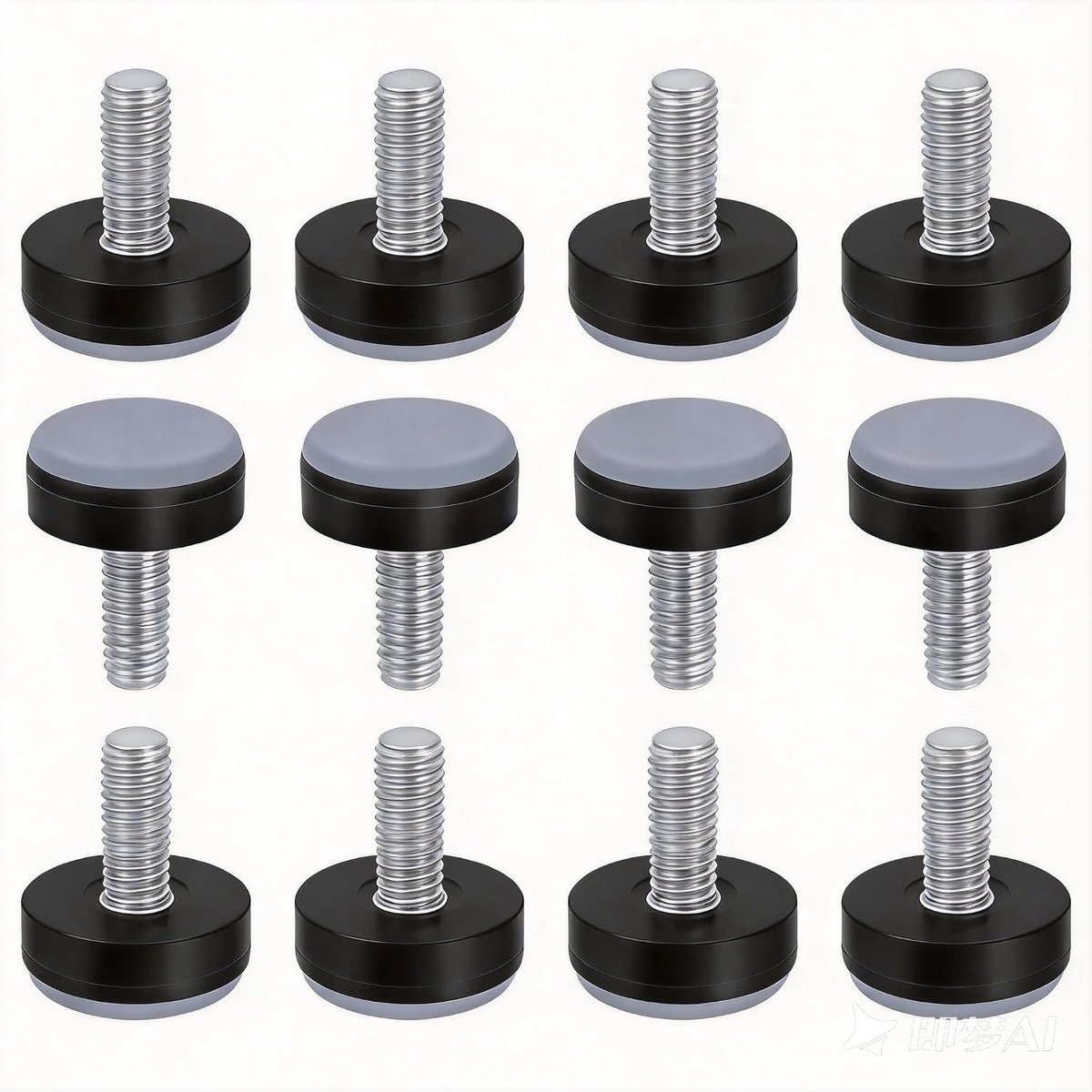 8 stuks meubelglijders, teflonglijders om te schroeven, teflon, M6-schroefdraad, diameter 2 cm, voor stoelrails - ShopVlot