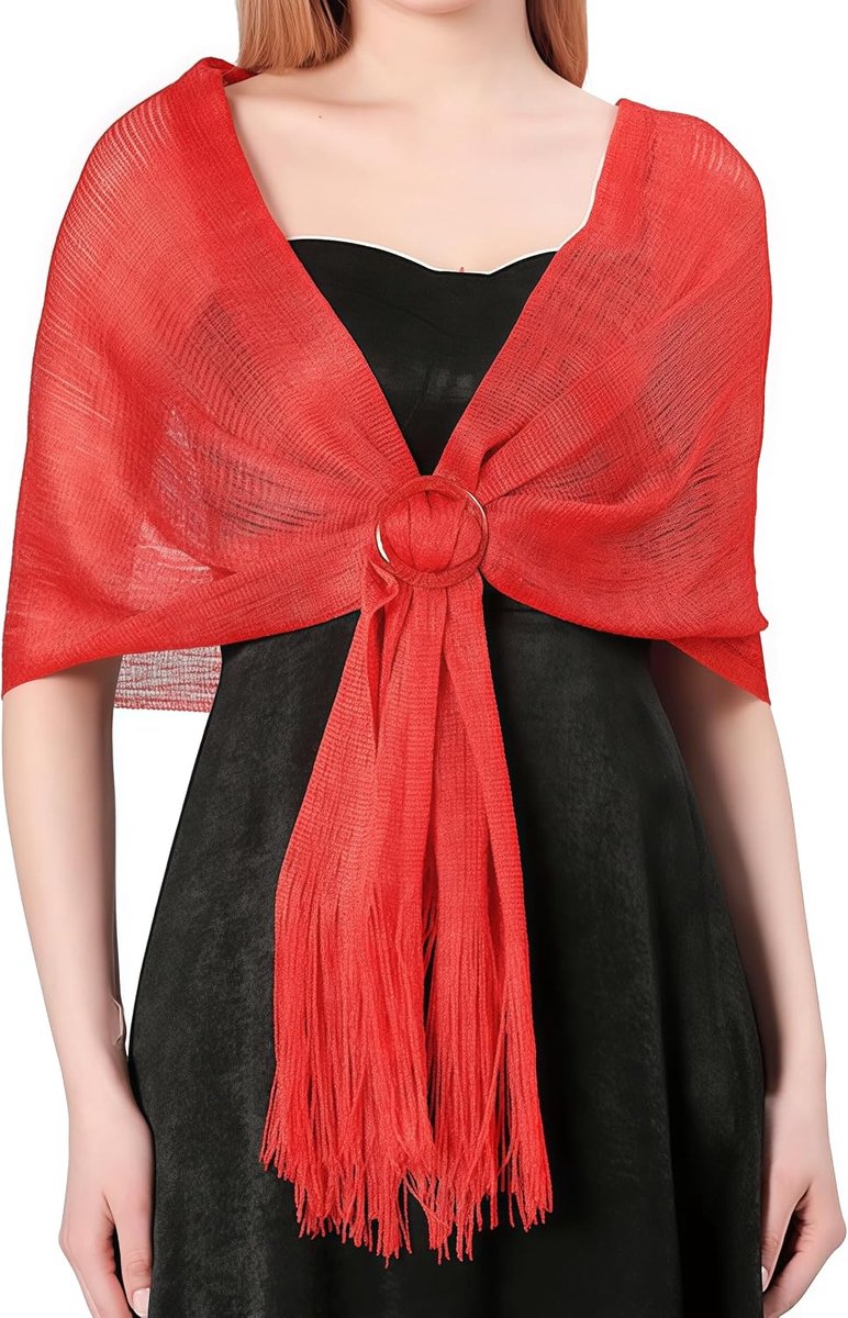 Halsdoek polyester zomer sjaal feestelijke stola voor avondjurk dames halsdoek polyester zomer feestelijke sjaal