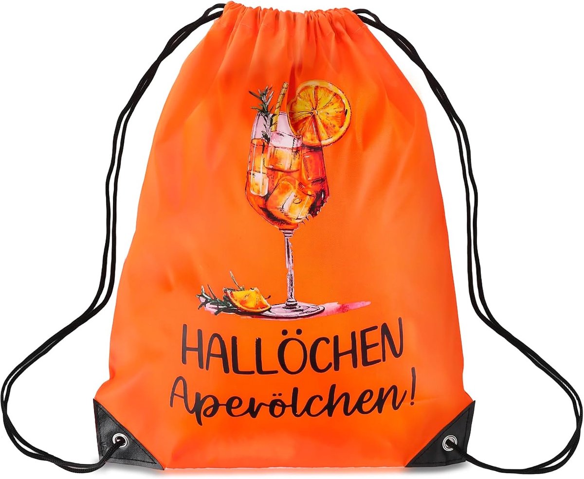 Tas oranje, halgaten openolie gymtas, Aperol accessoires