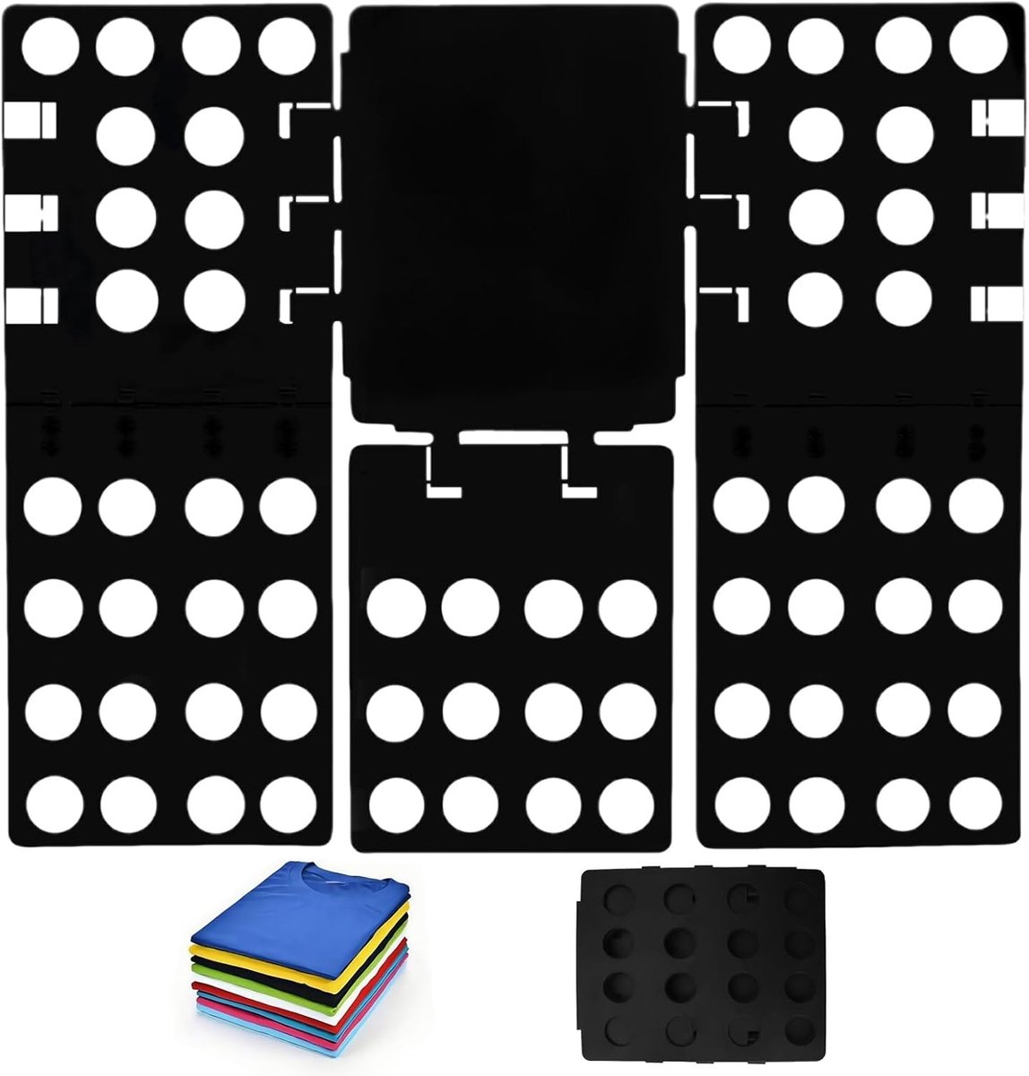Duurzame plastic kleren, vouwplank, snelle wasmap voor T-shirts, shirts en kleding, opvouwbare opslag en lade-organizer voor volwassenen, eenvoudig vouwmachine, alternatief