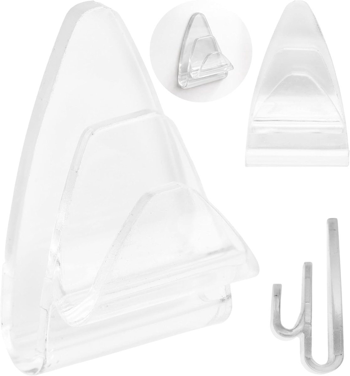 Zelfklevende haken 2 stuks - Transparant - 500 g draagvermogen - Ideaal voor decoratie - ShopVlot