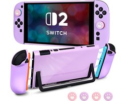 DLseego Protective Case for Switch 2, Dockable Hard PC Case Scratch Resistant and Shockproof Protective Case and Soft - ShopVlot
