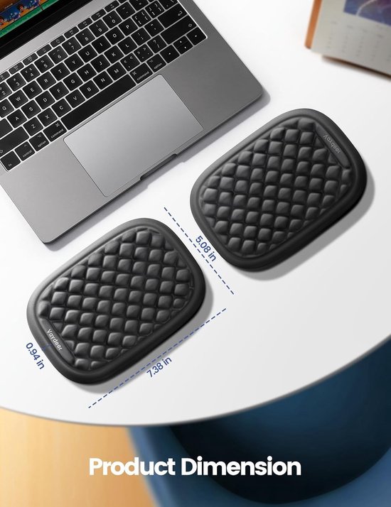 Geavanceerde Memory Foam Armsteun met Diamantpatroon voor Optimaal Comfort en Ondersteuning — afbeelding 5