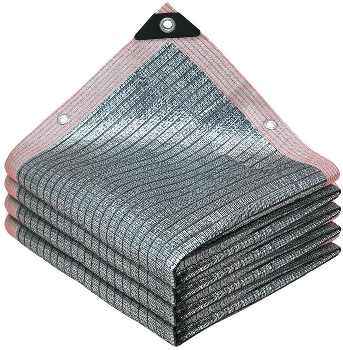 CulineformX Reflecterend dekzeil van 99% aluminium, duurzaam, voor auto, honden, outdoor, caravan, terras, 2 x 2 m - ShopVlot
