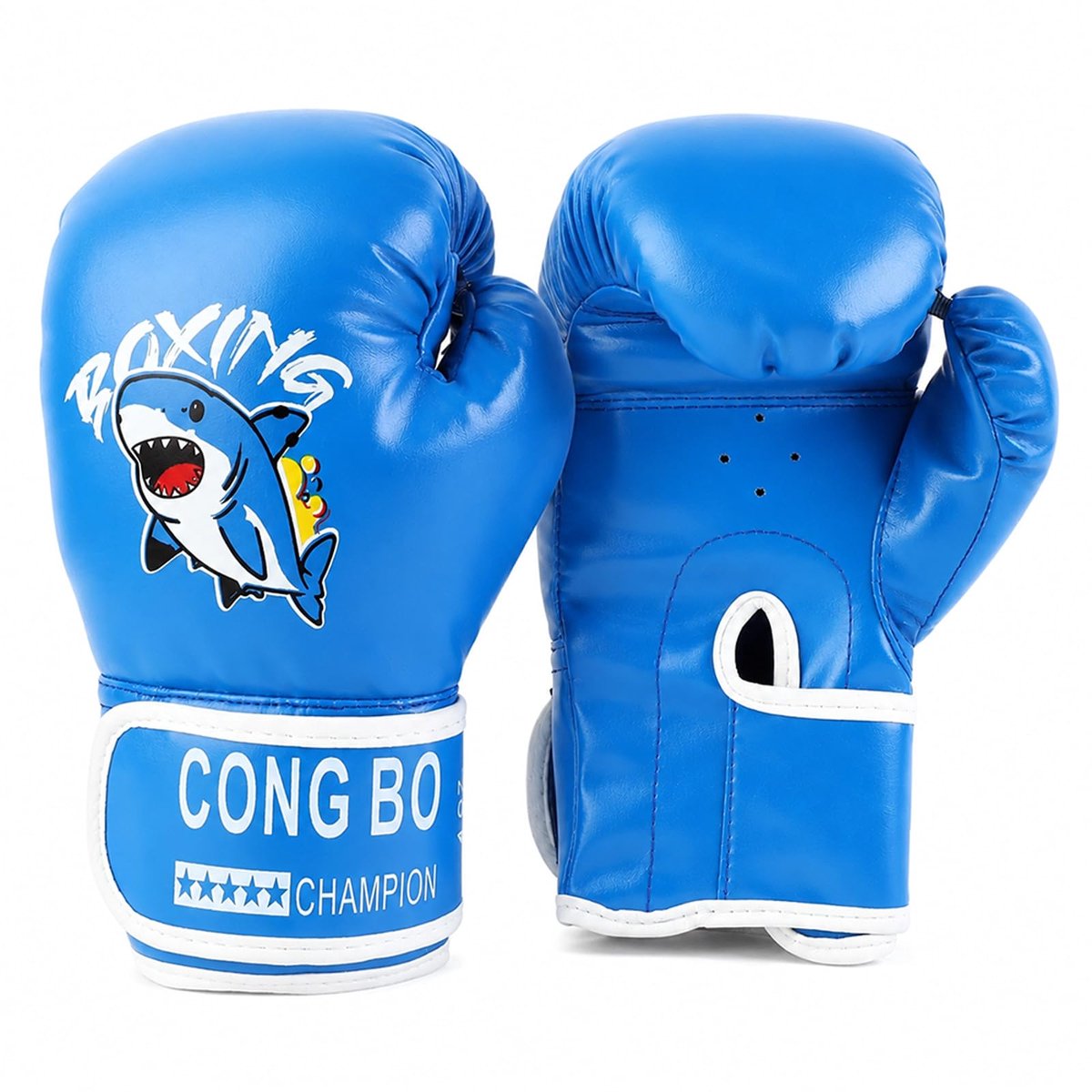 Hwtcjx Bokshandschoenen, bokshandschoenen voor kinderen, bokshandschoenen van leer voor MMA, Muay Thai, vechtsport - ShopVlot