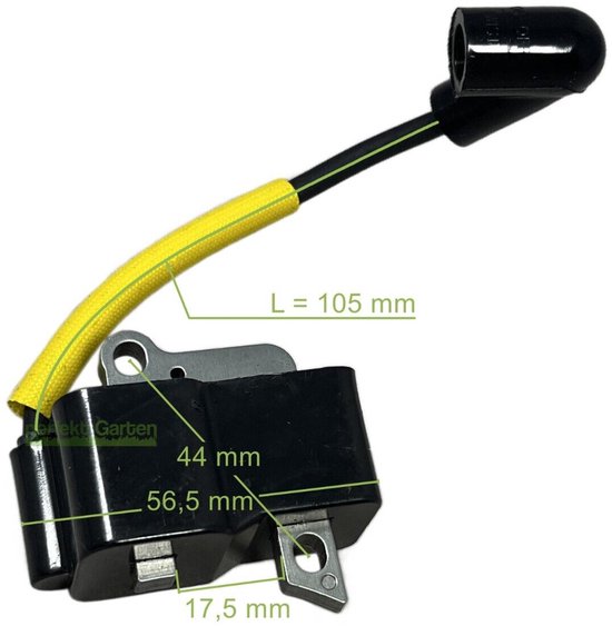 bobine voor Husqvarna 225, 227, 232, 235, 240 BV, E, L, LD, R, RD kettingzaag 537038501 — afbeelding 3