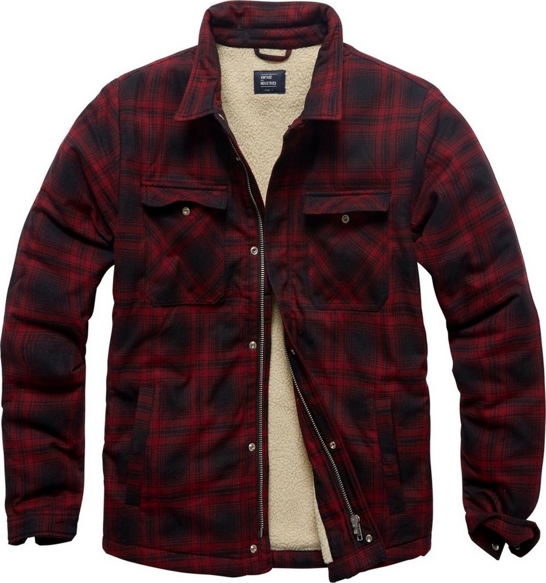 Vintage Industries Class Sherpa Heren Tussenseizoensjas Zwart