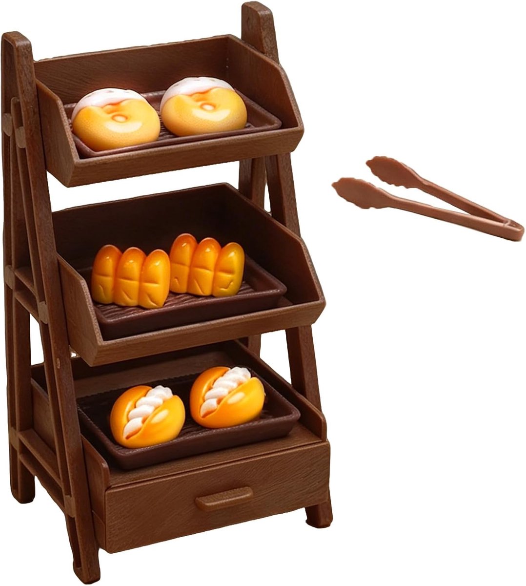 Image of 10 stuks miniatuur bakkerijset, brood en plank voor poppenhuis, accessoires keuken speelgoed voor kinderen