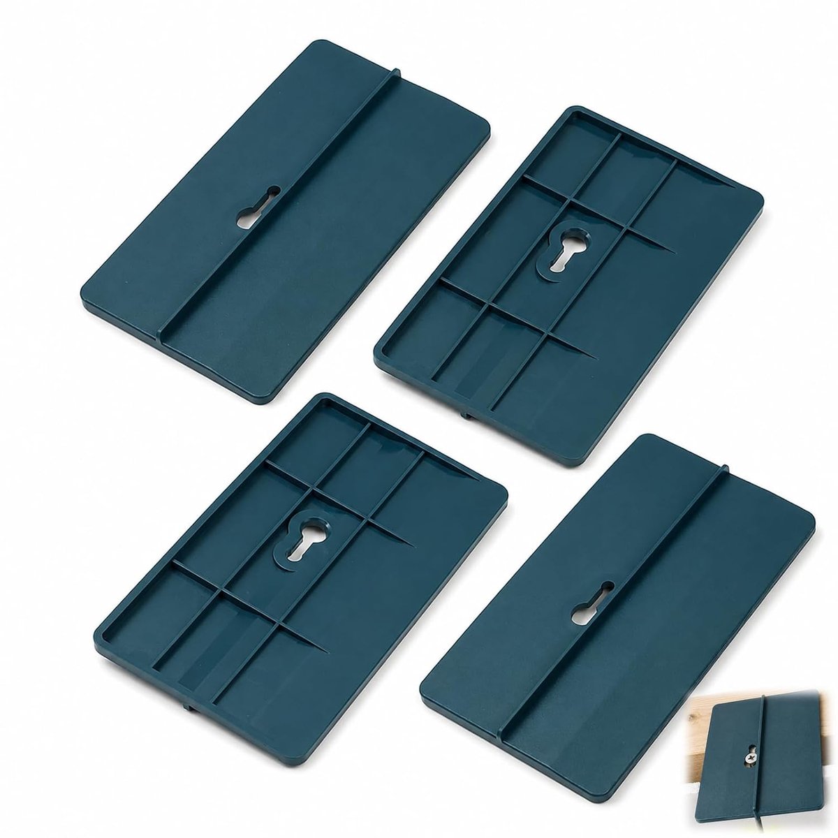 4 stuks gipsplaatbevestigingsgereedschap, montagegereedschap voor gipsplaat, 150 x 85 mm, plafondhouders, gipsplaatheffers, gipsplaatheffers, montagehulp voor gipsplaat