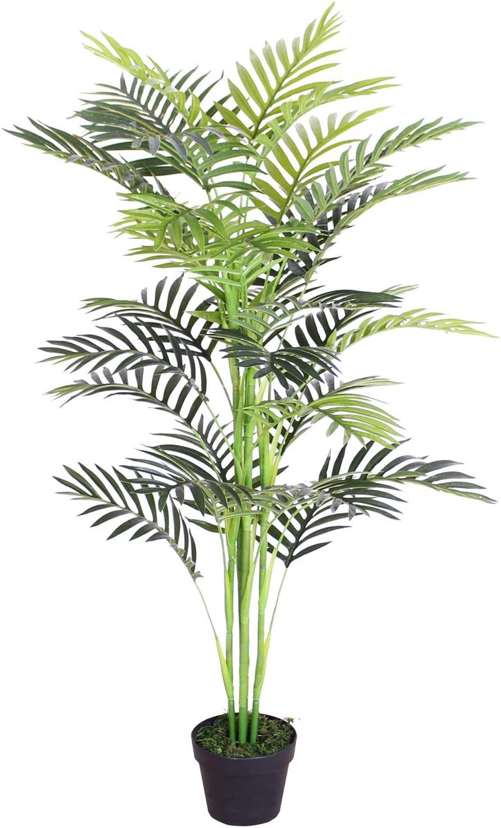 Kunstpalm, grote kunstpalm, kunstplant, palm, kunstmatig als echte plastic plant, keuze uit decoratie, palmplant: palm, model 7 (waaierpalm 120 cm)