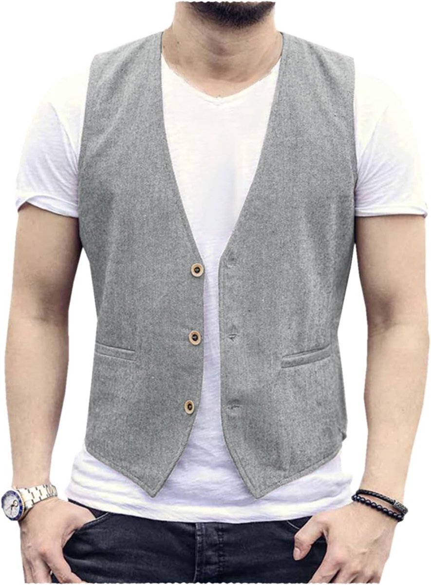Vest voor heren, casual, regular fit