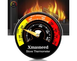 Stove Thermometer, Magnetic Wood Burner Thermometer, Wood Burner Accessories, Fireplace Temperature Gauge for Log - ShopVlot