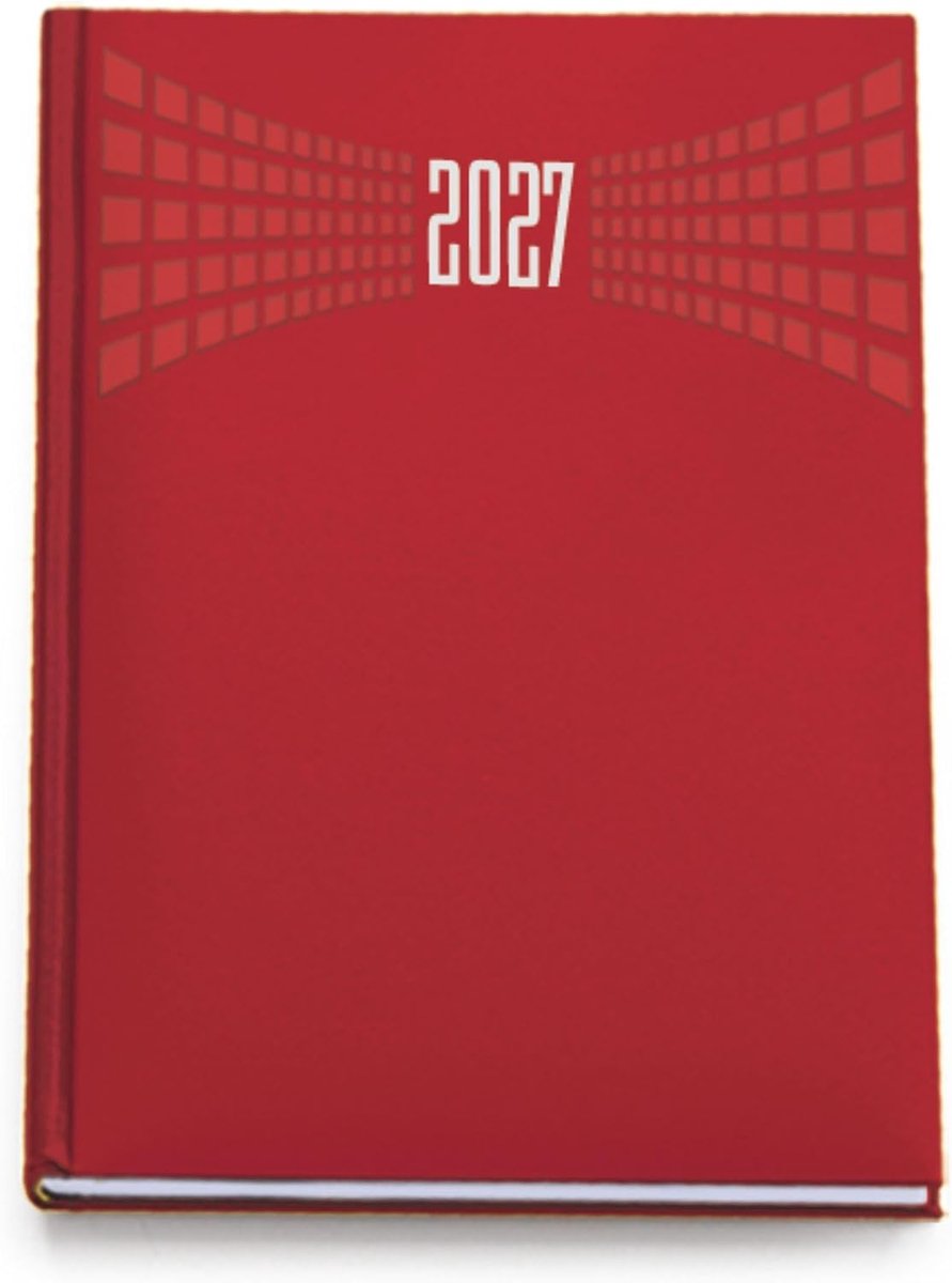 Agendepoint.it Daily Calendar 2025, 21 x 30 cm, A4, inside white, red - ShopVlot