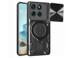 Hoesje geschikt voor Motorola Edge 60 / Edge 60 Fusion - Techsuit CamGuard Pro Back Cover - Zwart