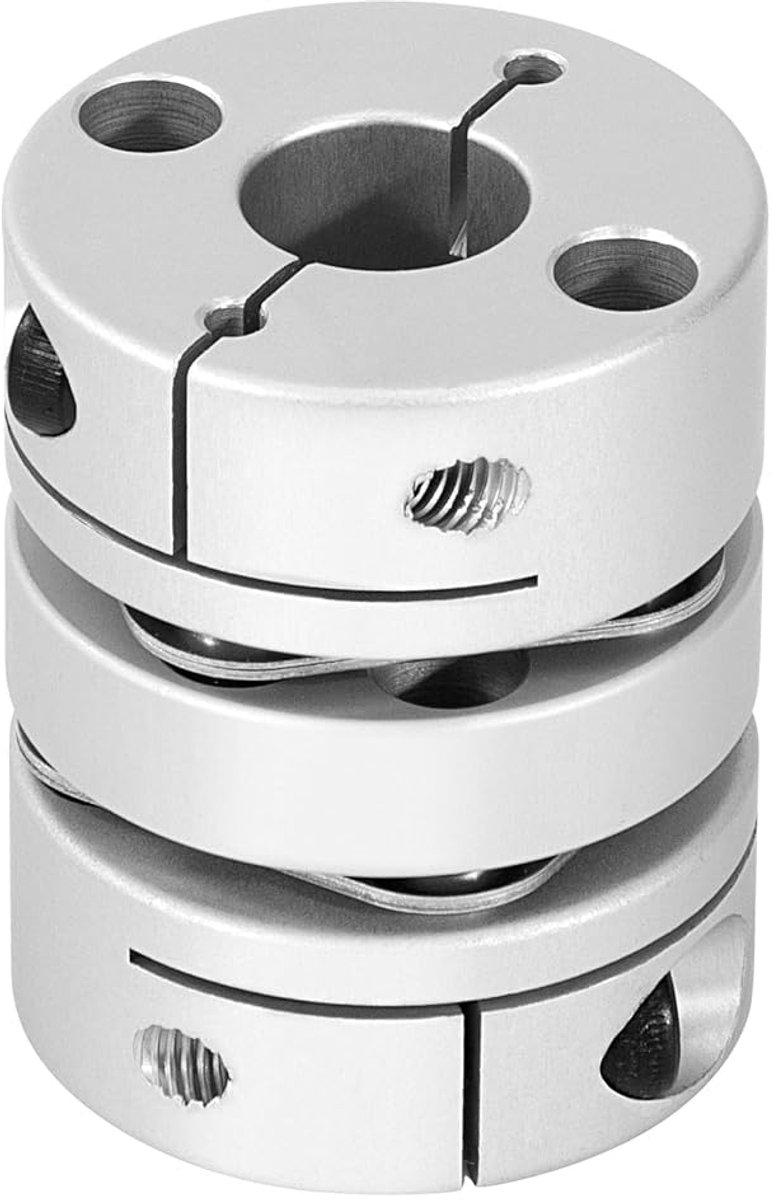 Aluminum Motor Shaft Coupling, D34 L40 Membrane Flexible Coupling, Flexible Wheel Coupling, Membrane for 3D Printer - ShopVlot