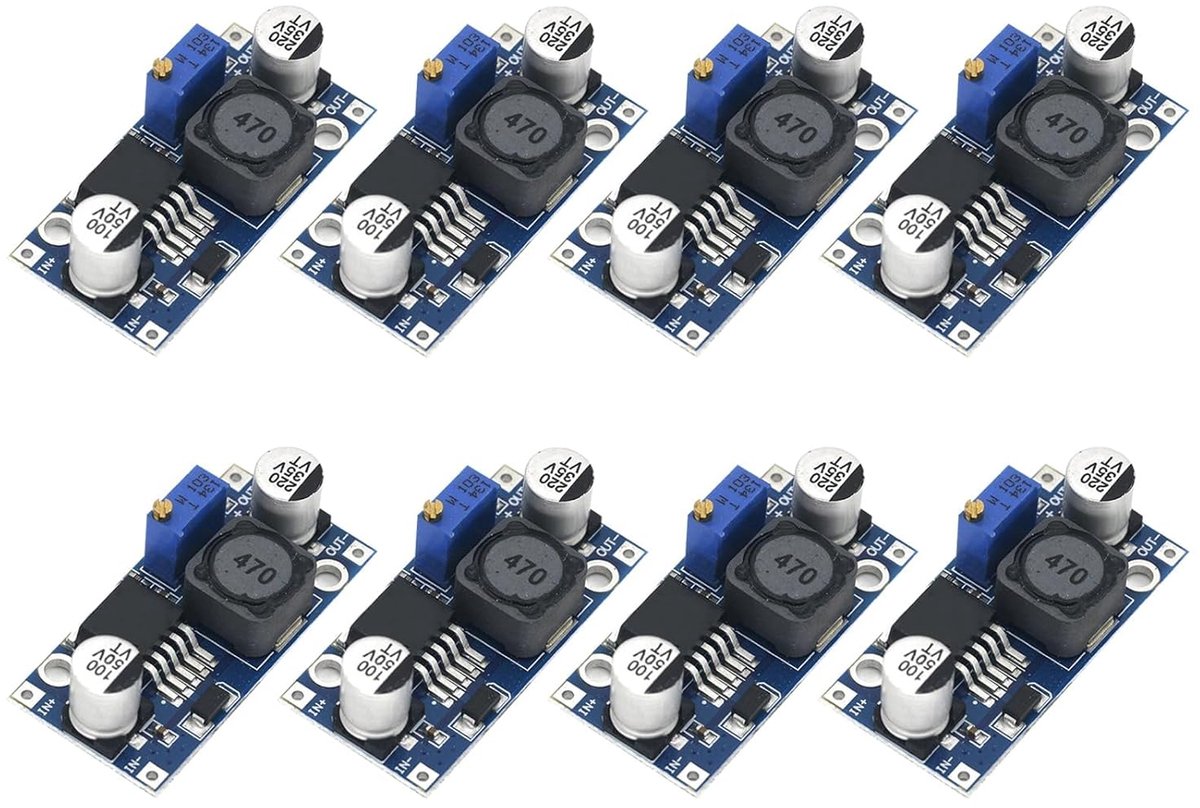 8pcs DC-DC 3A Step Down Buck Converter, Adjustable Power Module 3.2-40V to 1.25-35V - ShopVlot
