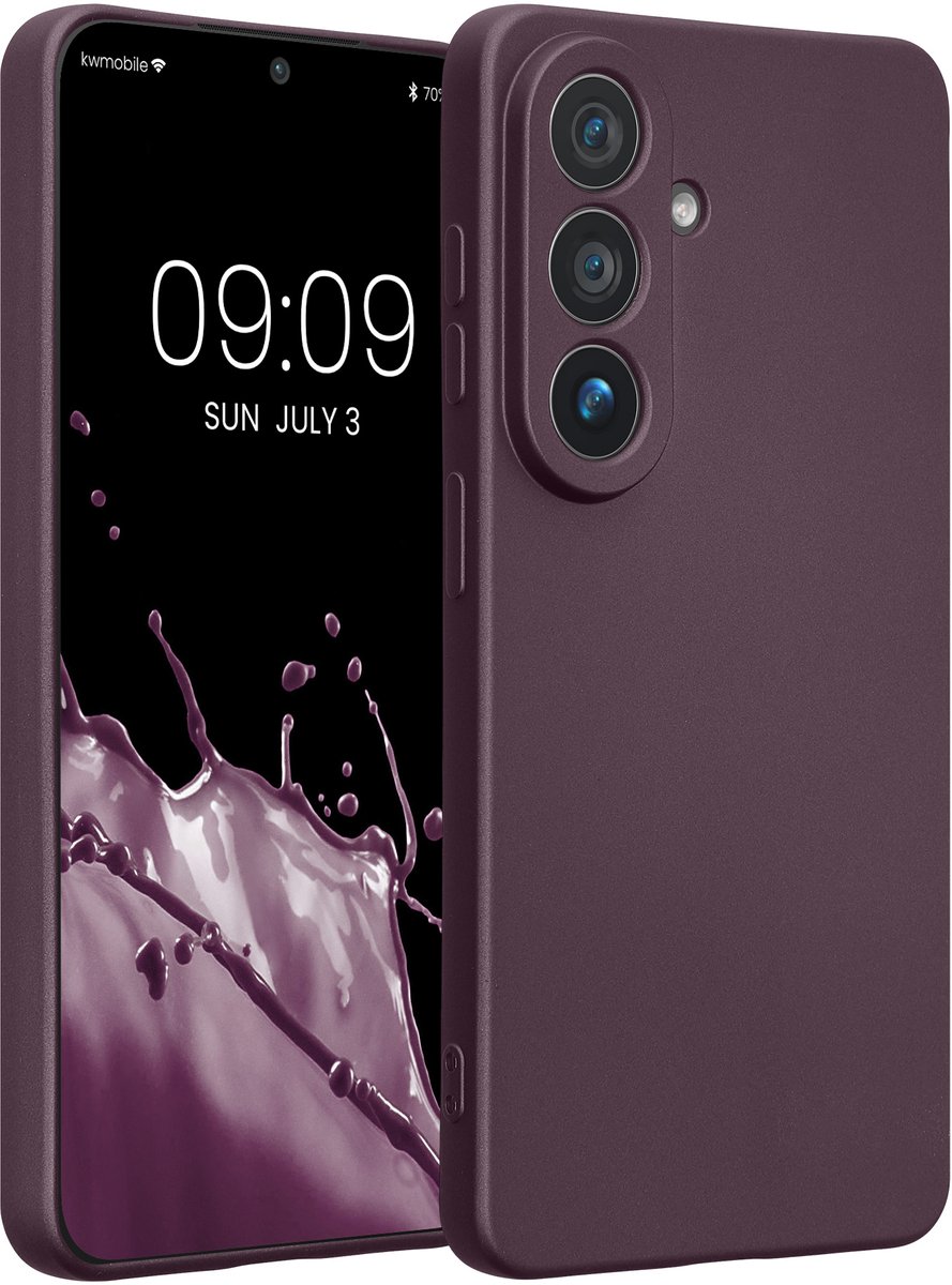 kwmobile metallic telefoonhoesje van TPU - geschikt voor Samsung Galaxy S26 - Flexible case voor smartphone - In metallic braam