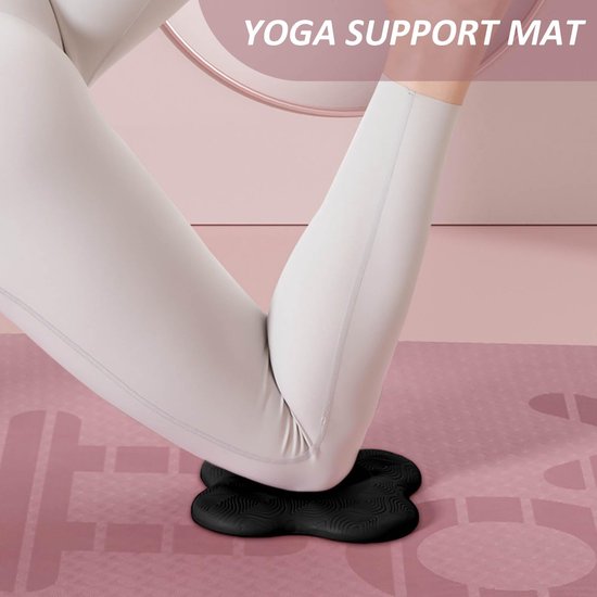 Dailygoods- Yoga-Kniebeschermers 2 Stuks - Antislip - Zacht en Sterk Belastbaar - Voor Pilates/Fitness - 20 x 20 x 2 cm - TPE Materiaal van Dailygoods — afbeelding 2