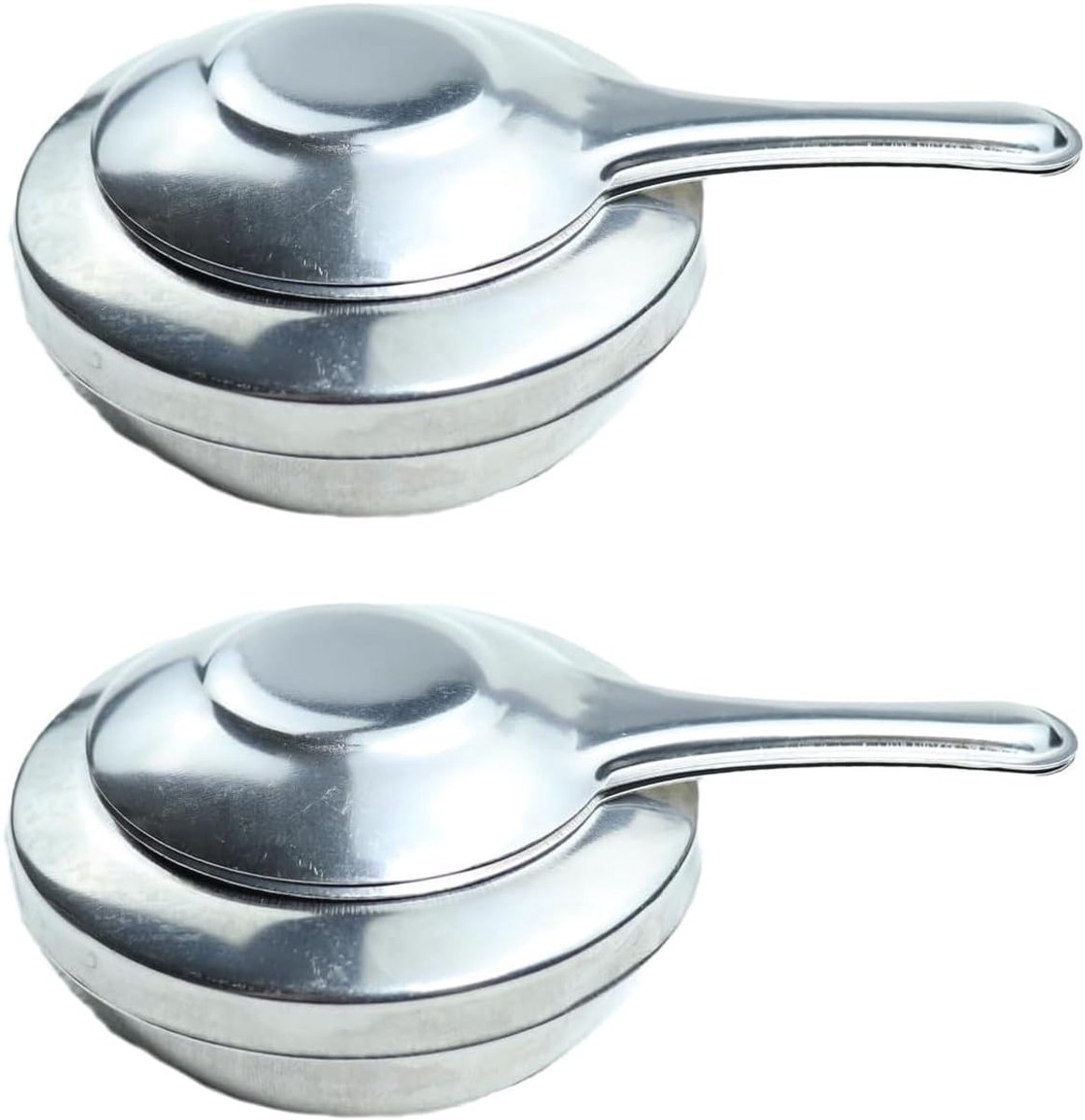 Set van 2 Mini RVS Fondue Branders, Ideaal voor Camping, Outdoor Koken en Hot Pot Gerechten
