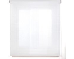 Belmont rolgordijn, lichtdoorlatende stof, glanzend, wit, 110 x 180 cm (b x h), stofgrootte 107 x 175 cm - jaloezieën voor ramen