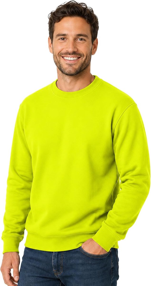 Heavy Blend Crewneck Sweatshirt voor heren, uniseks, katoen met ronde hals in vele kleuren, grote maten, S, M, L, XL, XXL, 4XL, 5XL