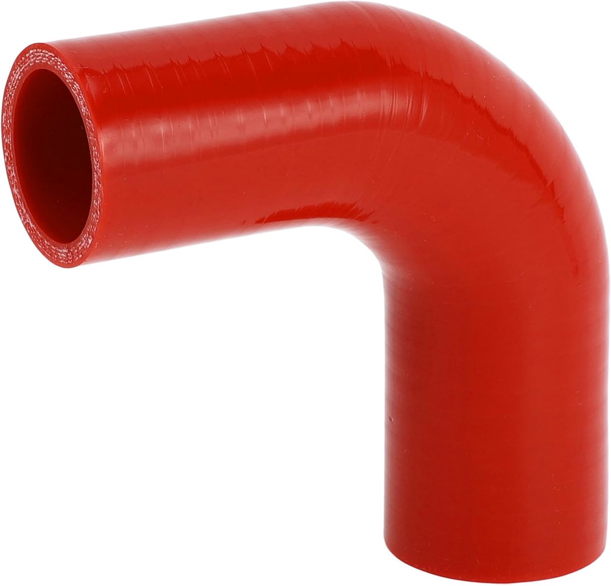 1 Stuk 35mm/1.38"-38mm/1.50" ID 100mm/3.94" Lengte 90 Graden Rode Auto Silicone Slang Koelslang Universeel