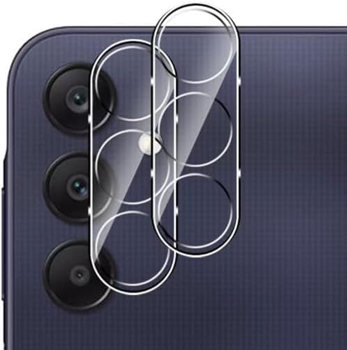 Camerabescherming voor Samsung Galaxy A15, lensbescherming, 3D 9H hardheid, camera, veiligheidsglas, lens, pantserbescherming, glas, helder