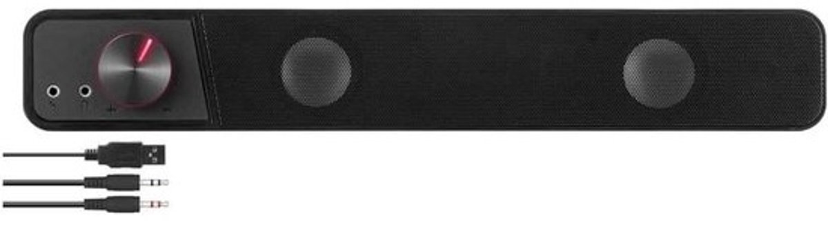 Pc-soundbar - Bekabelde en draadloze pc-luidspreker - USB-minispeaker - Multimediageluid