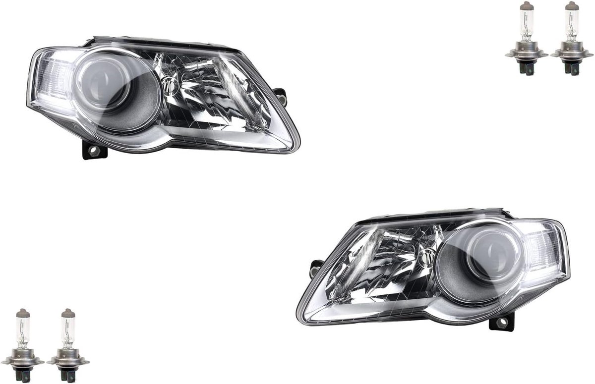 Koplampen Halogeen Front past VW Passat Set 3C met H7 L R