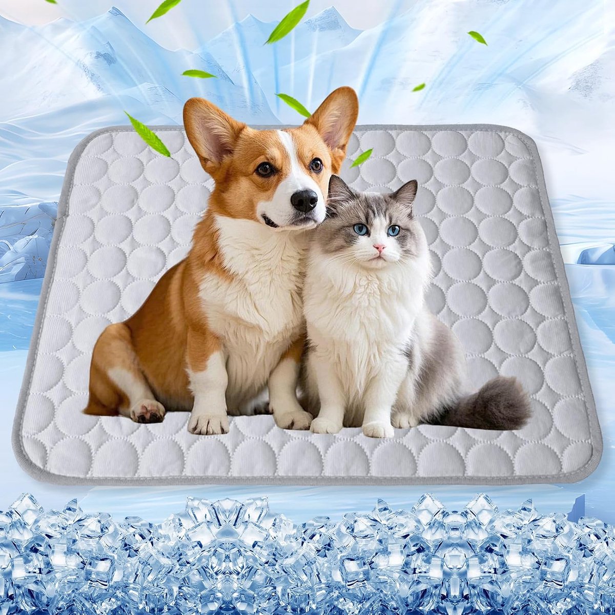 Koelmat voor katten en honden, 70 x 55 cm, koelmat voor honden