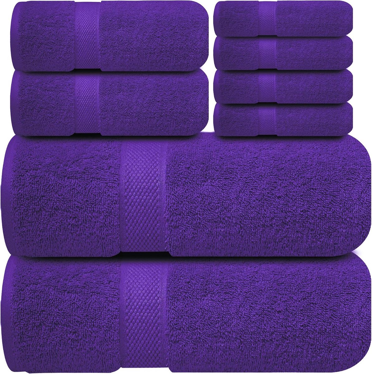 Xclusives handdoekenset, 100% katoen, 8-delig
