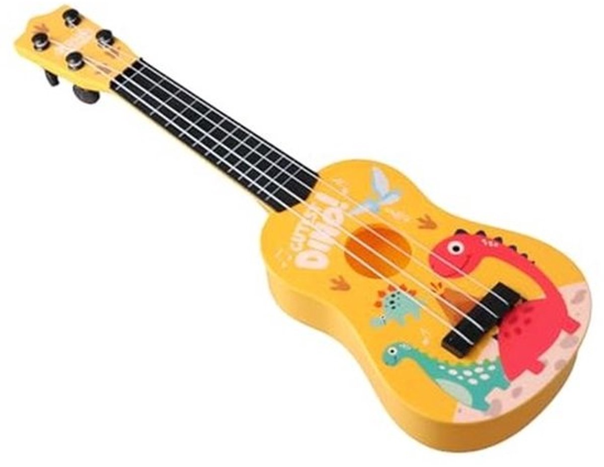 Mini-ukelele 42 cm voor kinderen – muzikaal speelgoed met verstelbare snaren