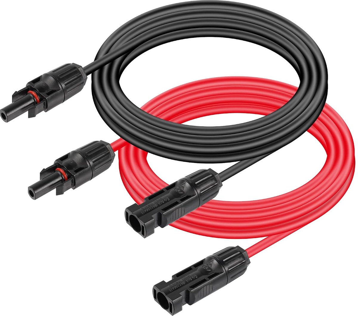 CERRXIAN 10AWG 6.5FT Solar Panel Extension Cable,1 Pair Solar Male to Female Connector, Solar Panel Wire Adapter for - ShopVlot