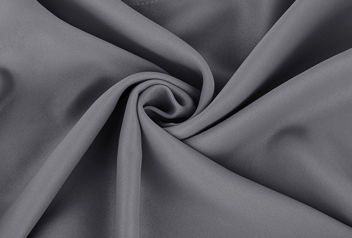 Home & Comfort Luxe verduisterende gordijnen - Zilvergrijs - 300x250 cm met ringen