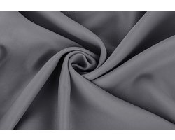 Home & Comfort - Luxe verduisterende gordijnen - Zilvergrijs - 300x250 cm met ringen