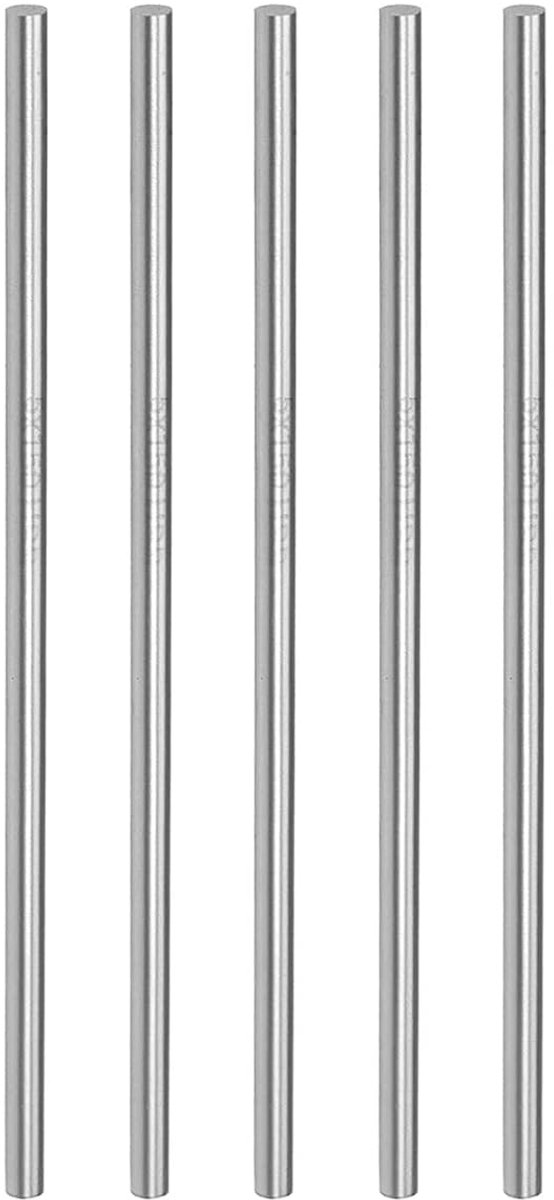 Stalen staaf 5 mm diameter 150 mm lengte high-performance staal staafstaal ambachten knutselen apparaat - (gebruik: voor boren draaibanken boormachine) 5 stuks