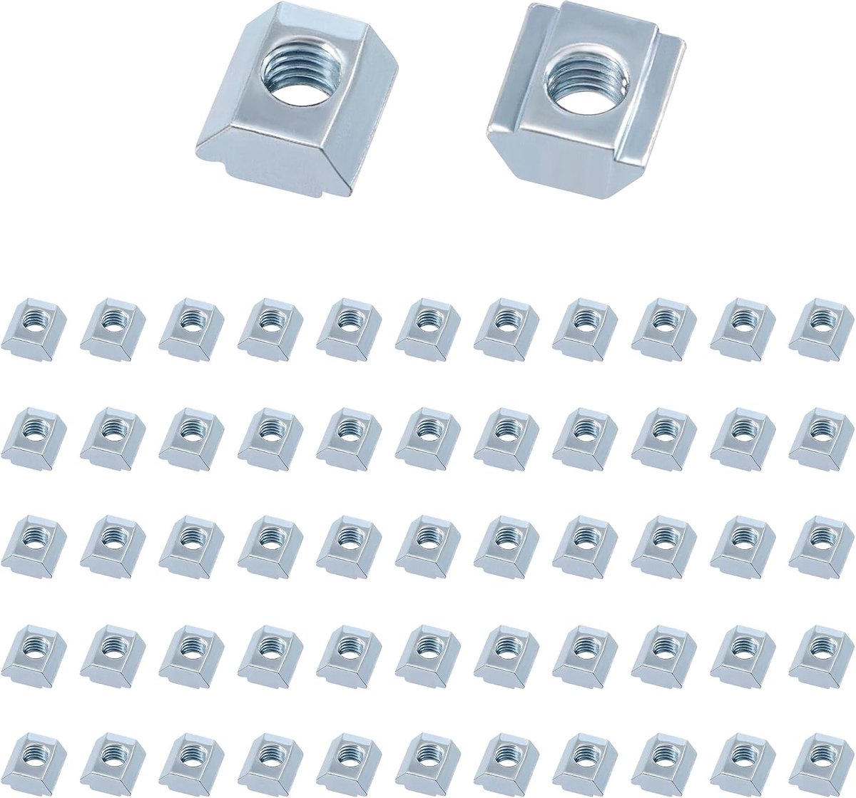 Nutensteinen M5 Nut 6-Typ B Nutenstein Set T-nuts Carbon Steel T nut nuts for Aluminum Profile Extrusion Slot Standard - ShopVlot